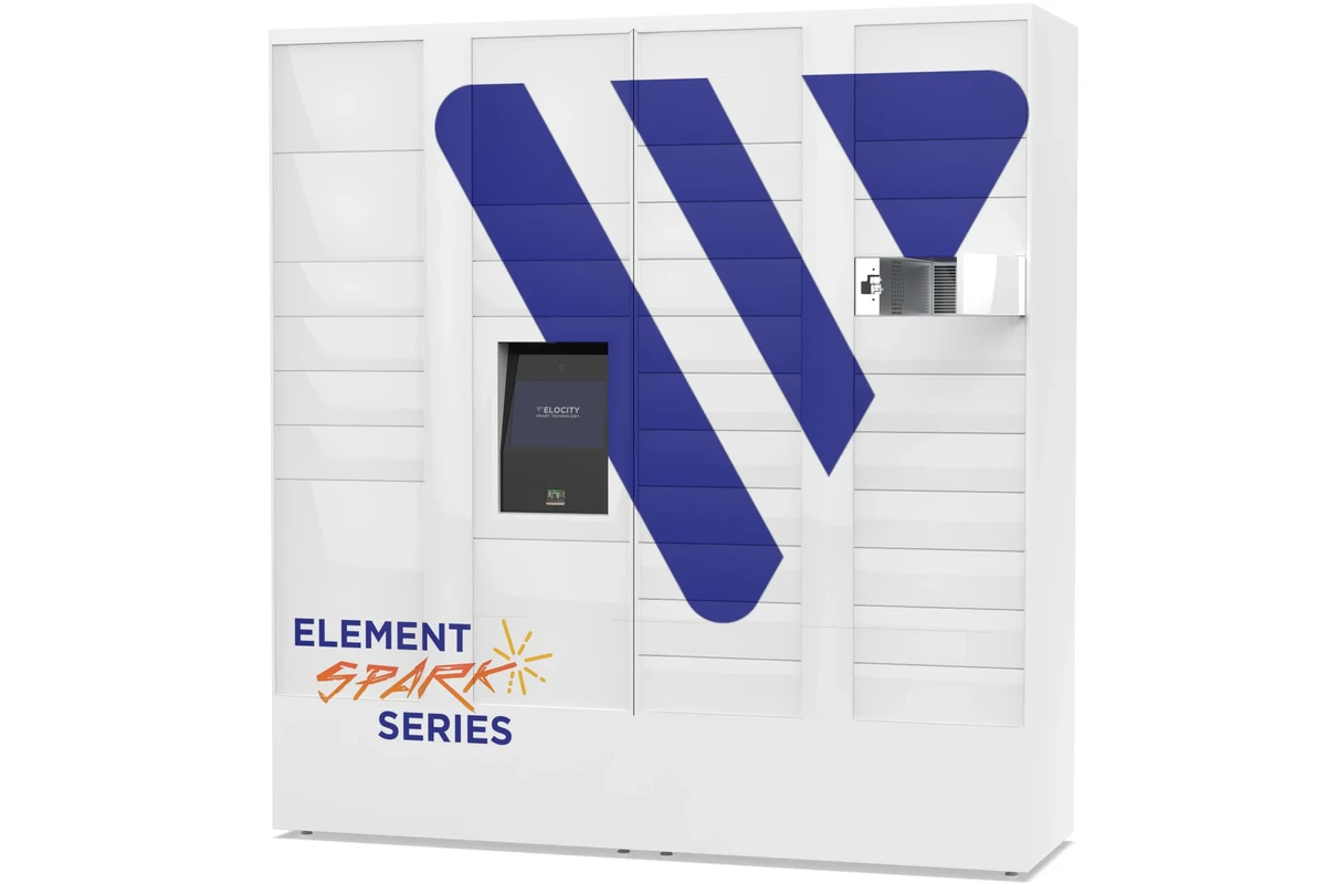 Modern office smart locker system for ServiceNow-based asset access and tracking