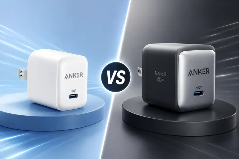 Anker Chargers Versus White vs Nano II