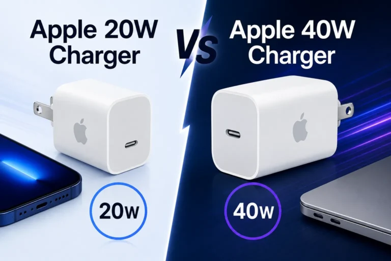 Apple 20W vs Apple 40W Charger