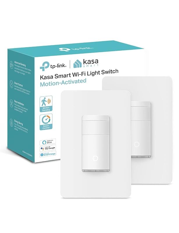 Kasa Smart Wi-Fi Motion Sensor Switch KS200MP2, Single-Pole Control