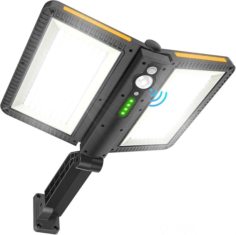 Ropelux 6000LM Solar Flood Lights with Motion Sensor