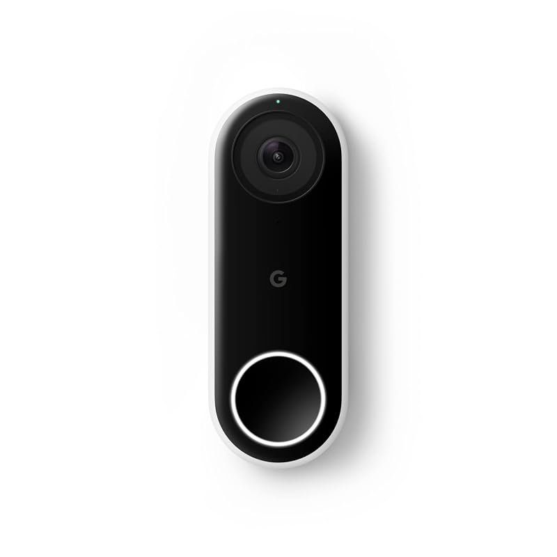Google Nest Doorbell Wired 24/7 Streaming HDR Video Smart Camera