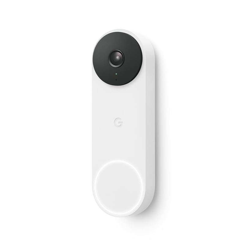 Google Nest Doorbell Wired 2nd Gen Security Camera Snow