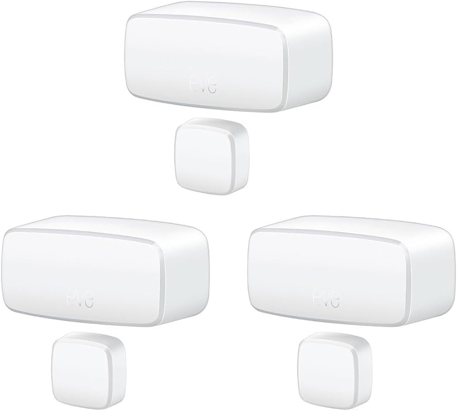 Eve Door & Window (Matter) 3-Pack Smart Contact Sensor for Doors and Windows