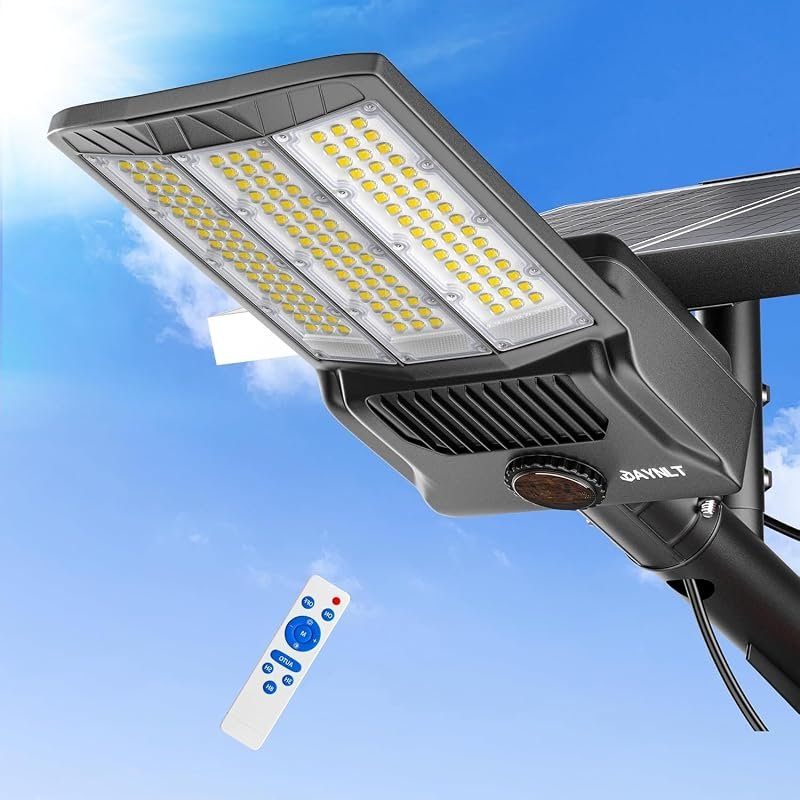 JAYNLT Y-9800W Solar Street Light for Outdoor Parking Lots