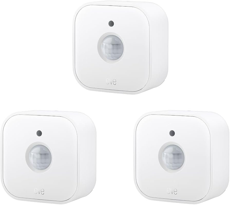 Eve Motion Matter 3-Pack Smart Motion and Light Sensor, Thread, Apple Home, Alexa, Google Home