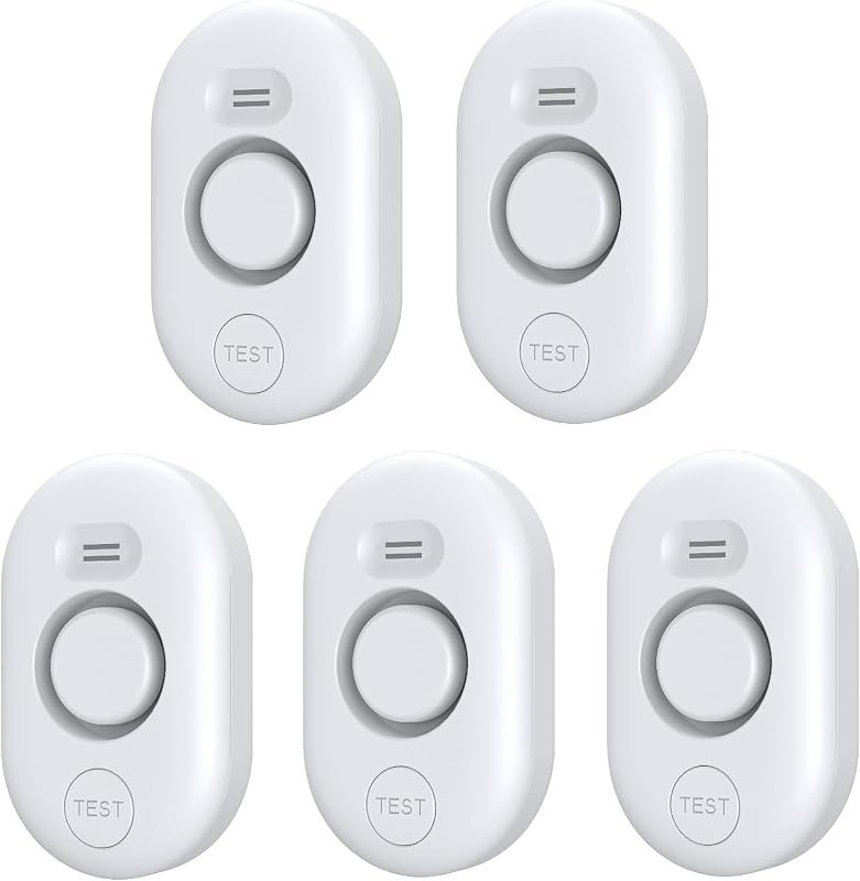 5 Pack Water Leak Detectors for Home, 100dB Loud Water Sensor Alarms