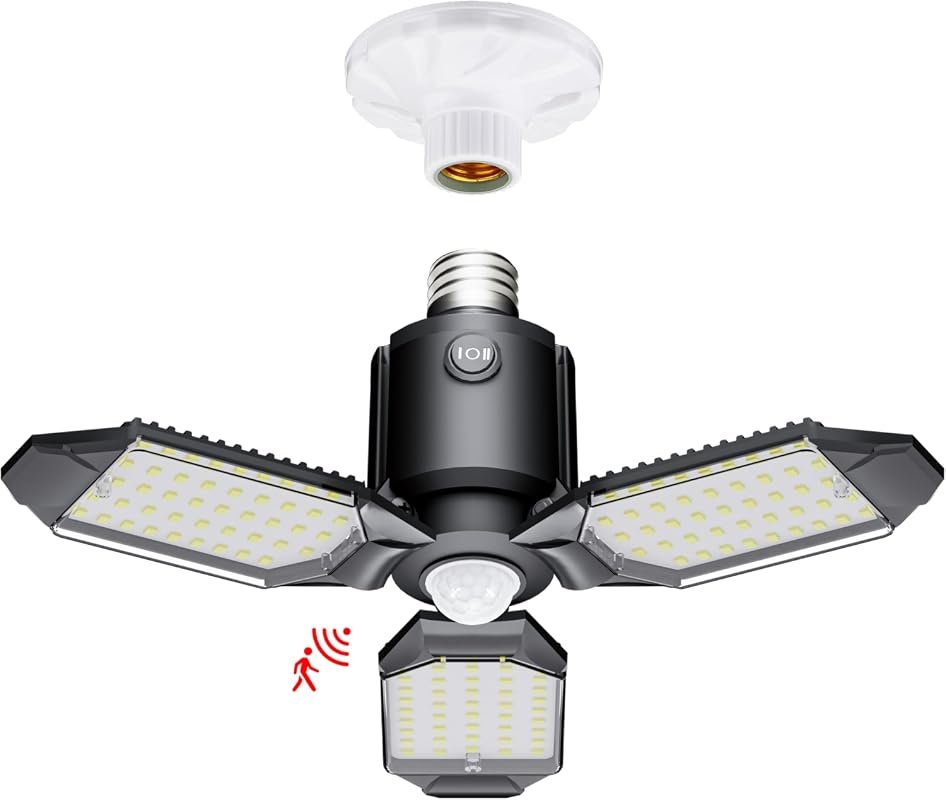 Motion Sensor Garage Lights, 80W 8000LM Ceiling LED Shop Light