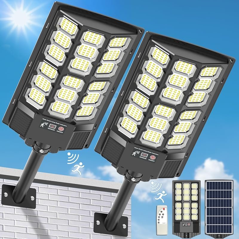 Waterproof Solar Street Light with Motion Sensor and Remote