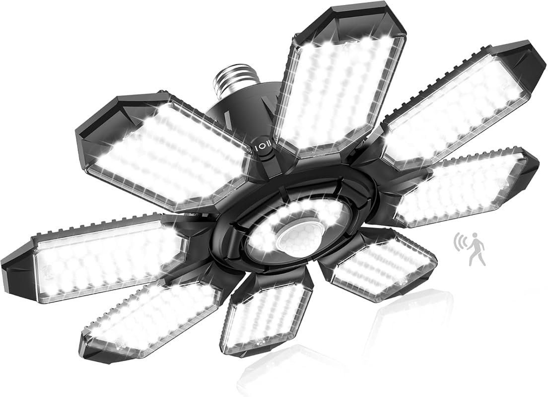 Motion Sensor Garage Light, 25000LM LED Shop Light