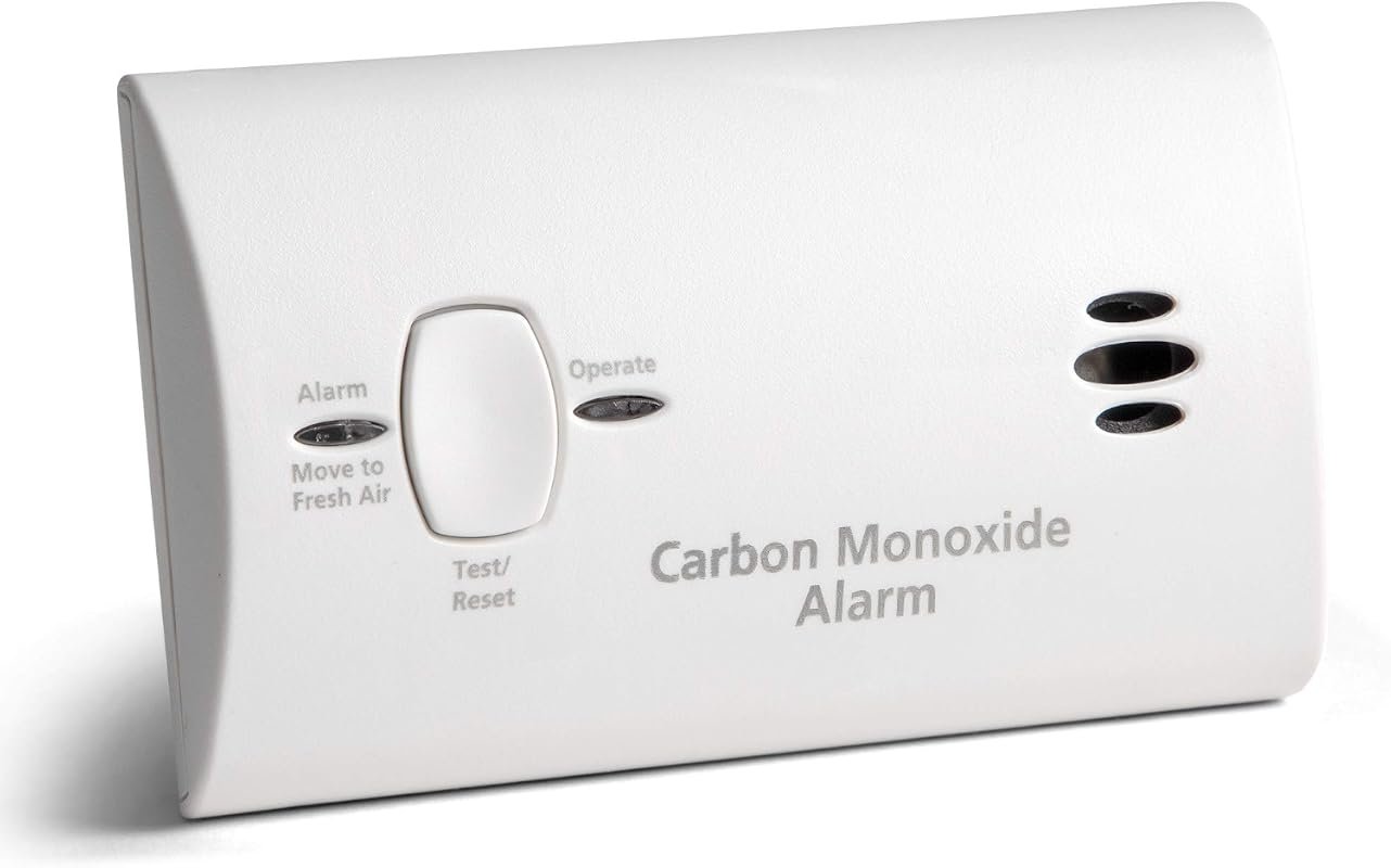 Kidde Portable Carbon Monoxide Detector with 85 dB Alarm and LED Indicators