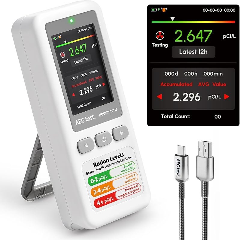 HOUND-1011S portable high-accuracy radon detector with long-term monitoring