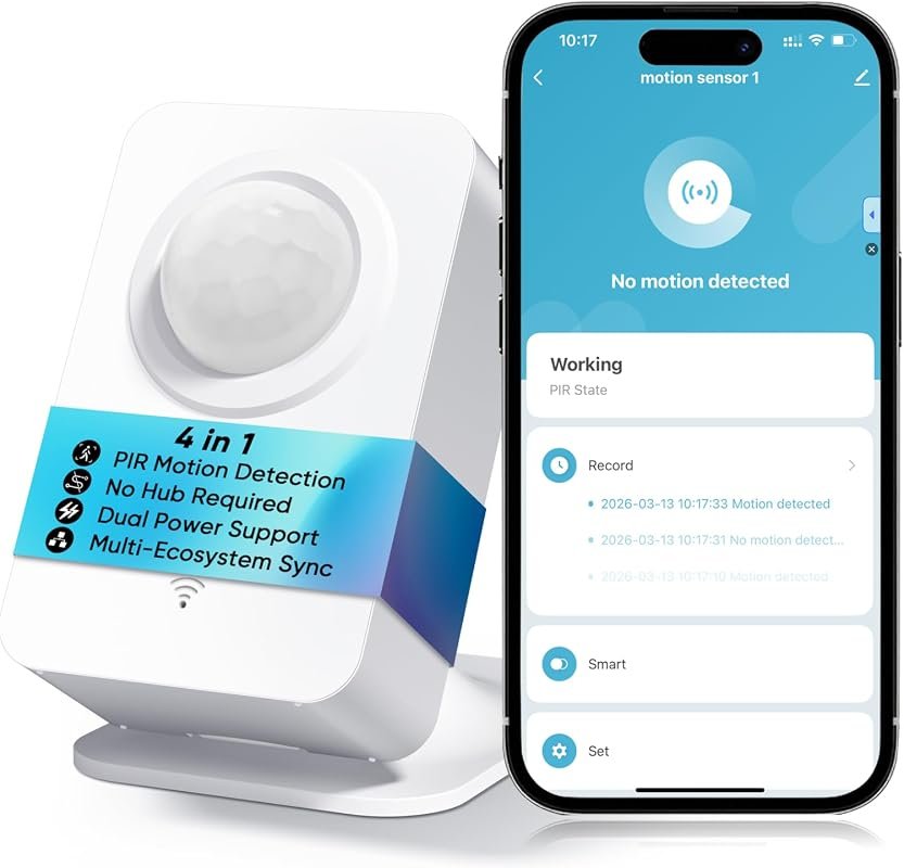 WiFi Motion Sensor with Instant App Alerts for Smart Home Security