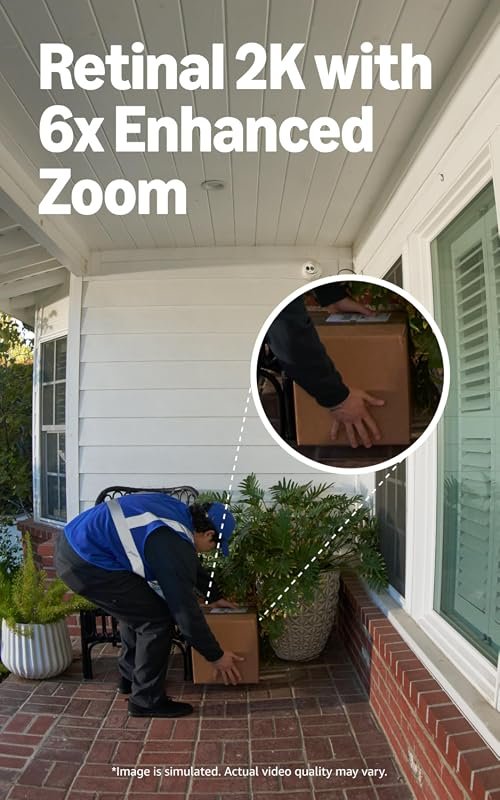 Ring Battery Doorbell 2K Plus with Retinal 2K, Wide-Angle Video, 6x Zoom, Night Vision