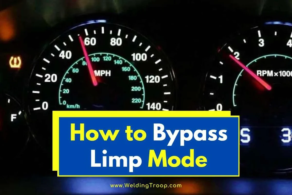 Car diagnostic dashboard with speed sensor and limp mode warning concept