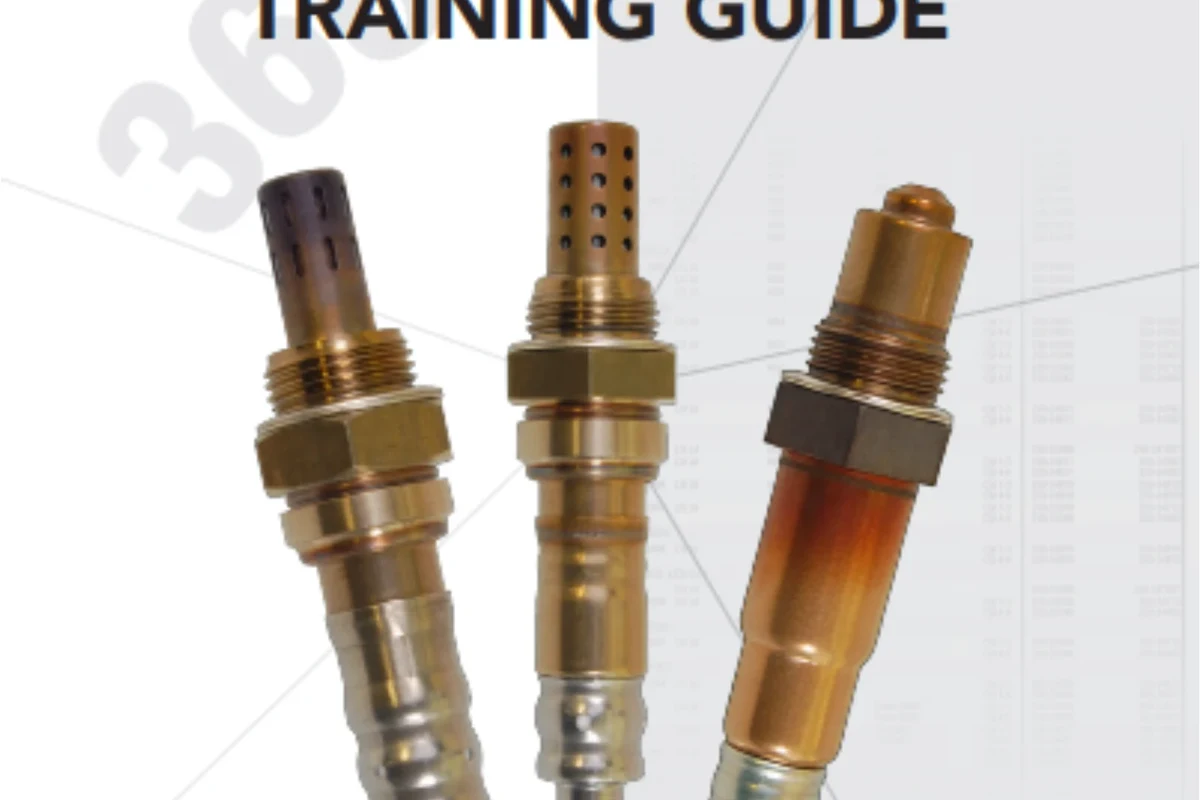 Mechanic replacing an oxygen sensor on a car exhaust system
