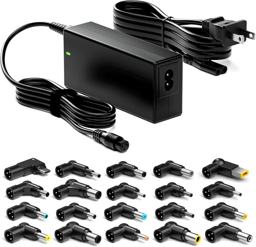 Belker 90W/65W Universal USB-C Laptop Charger with 20 Tips