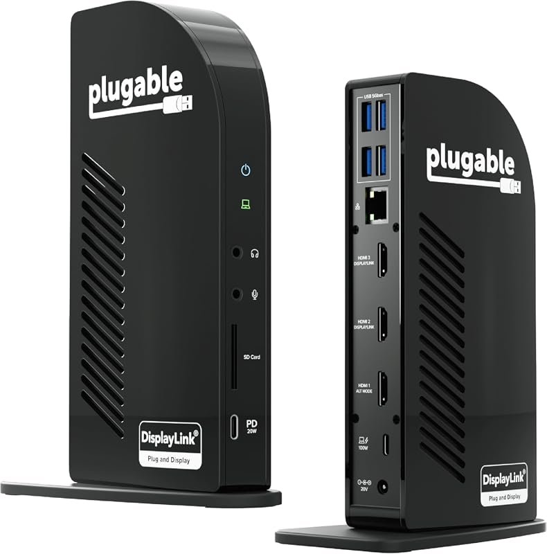 Plugable USB-C Triple Monitor Docking Station