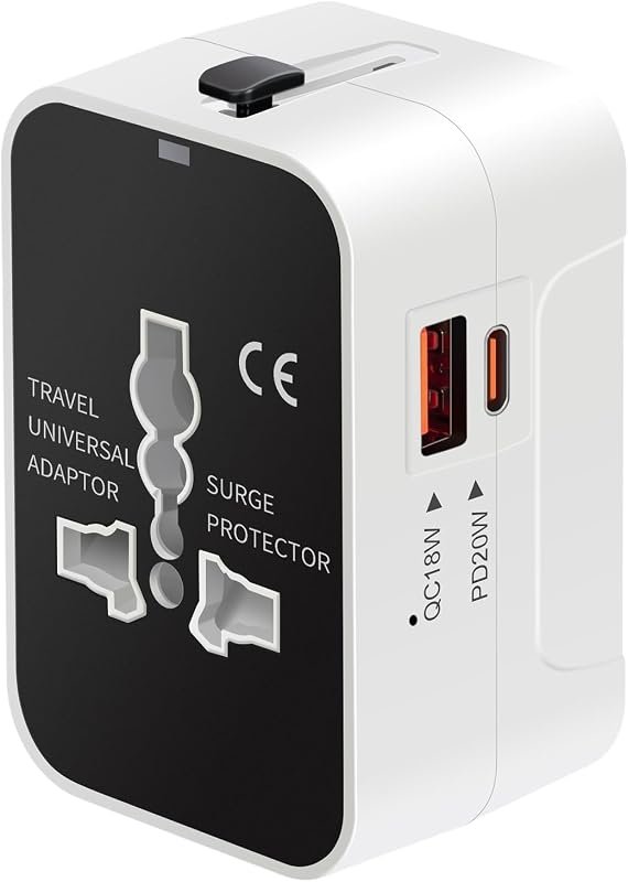 International Universal Travel Adapter Fast Charger for Phones, Laptops, and More