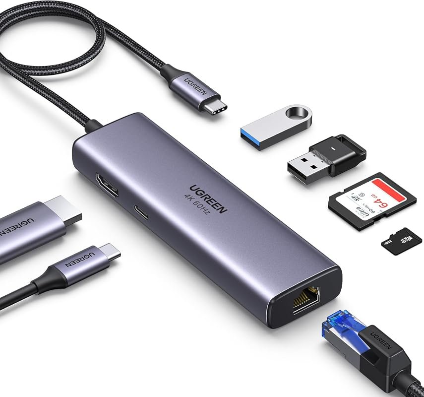 UGREEN Revodok 7-in-1 USB C Hub with Ethernet and HDMI