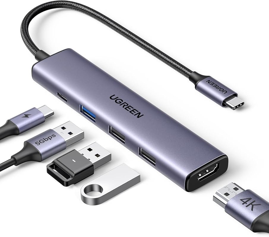 UGREEN 5-in-1 USB-C Hub with 4K HDMI and 100W Power Delivery