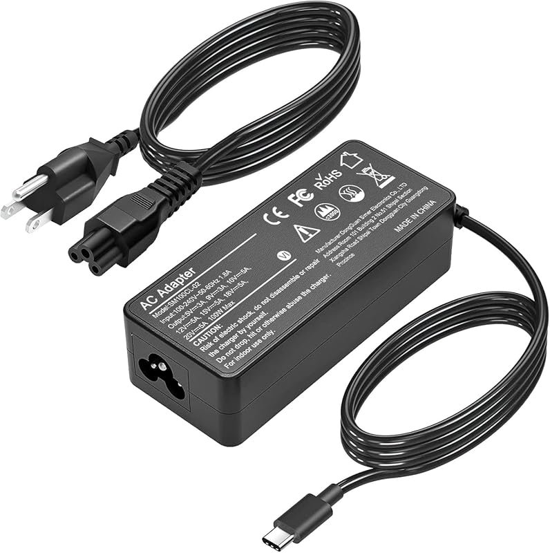 Generic 100W USB-C Power Adapter with 4.9ft USB-C cable