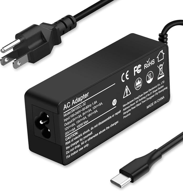Universal 100W USB-C Laptop Charger for Lenovo Devices