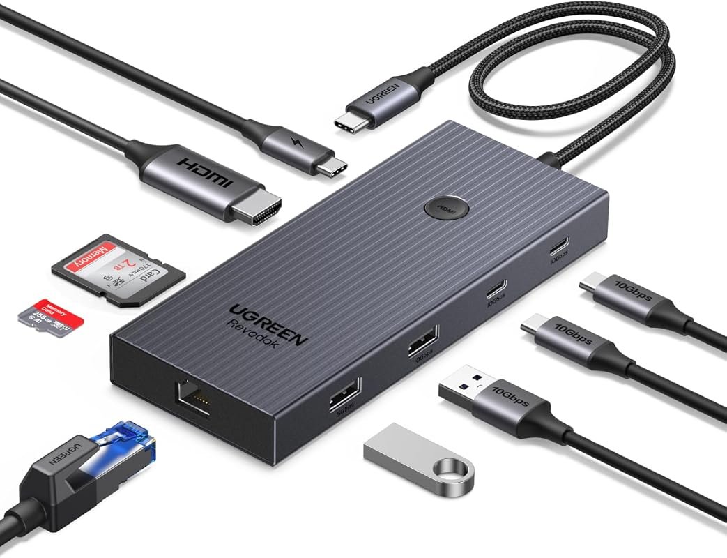 UGREEN Revodok Pro 9-in-1 USB C Hub with Ethernet and HDMI