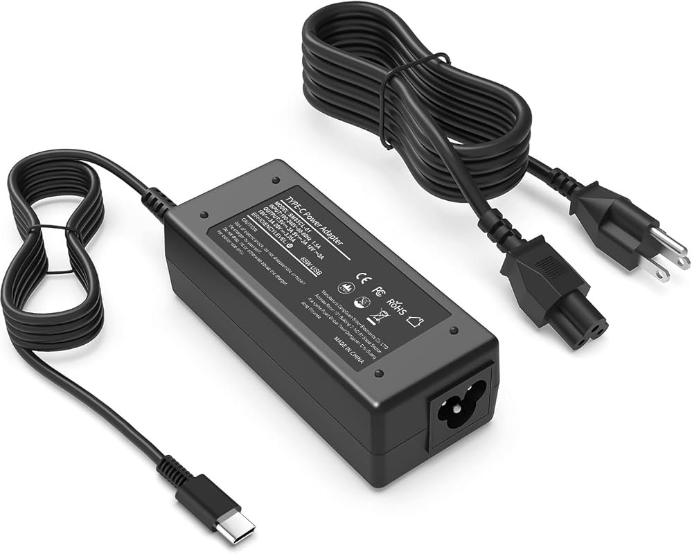 Universal 65W USB-C Laptop Charger for HP, Lenovo, Dell, Acer, Asus, Samsung