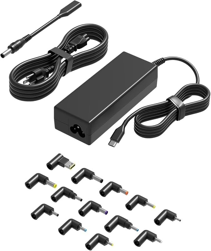 Universal 100W Laptop Charger with USB-C and 15 Charging Ports