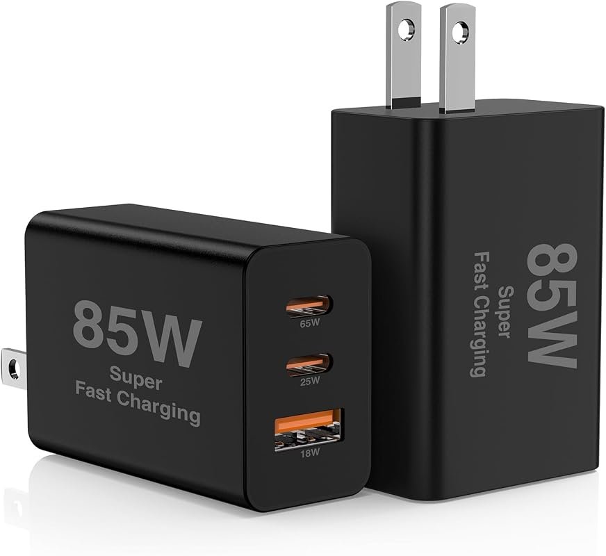 Generic 85W USB-C Charger 2-pack with 3 ports