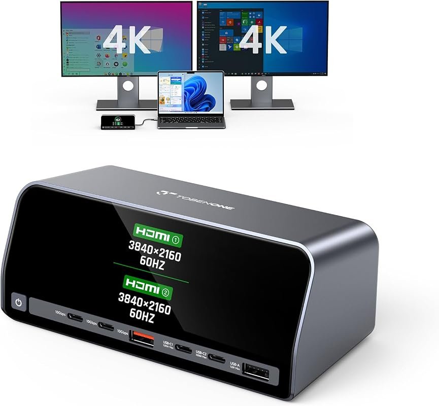 TobenONE Dual 4K Docking Station