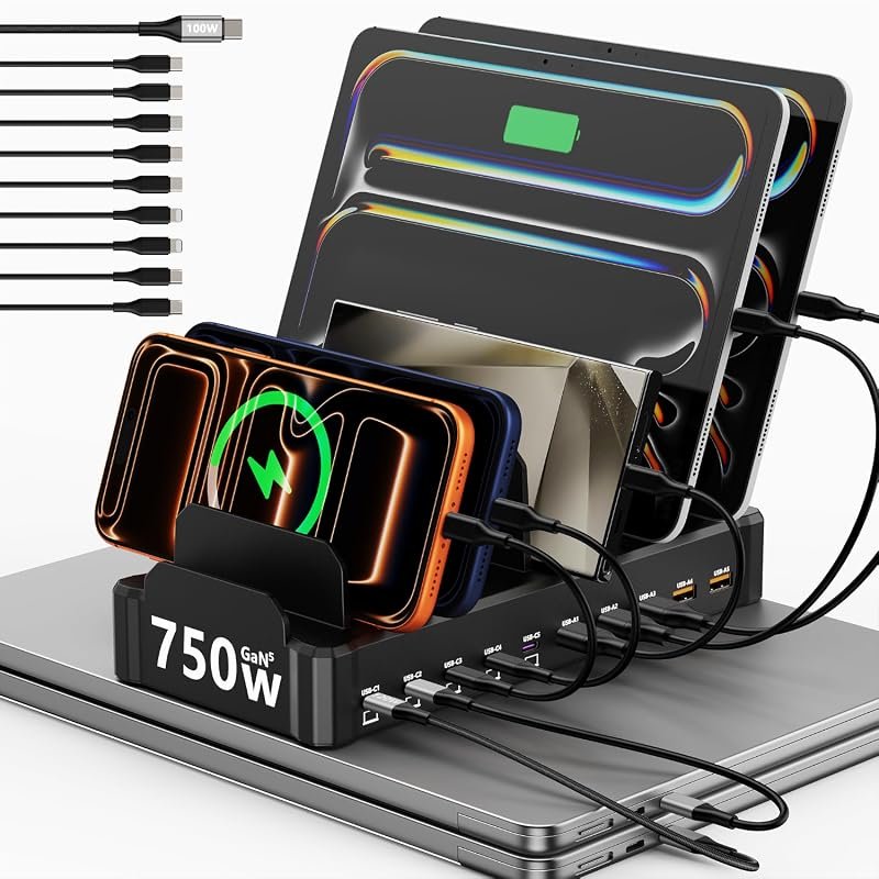 Zobirez 10-Port Charger desktop charging station
