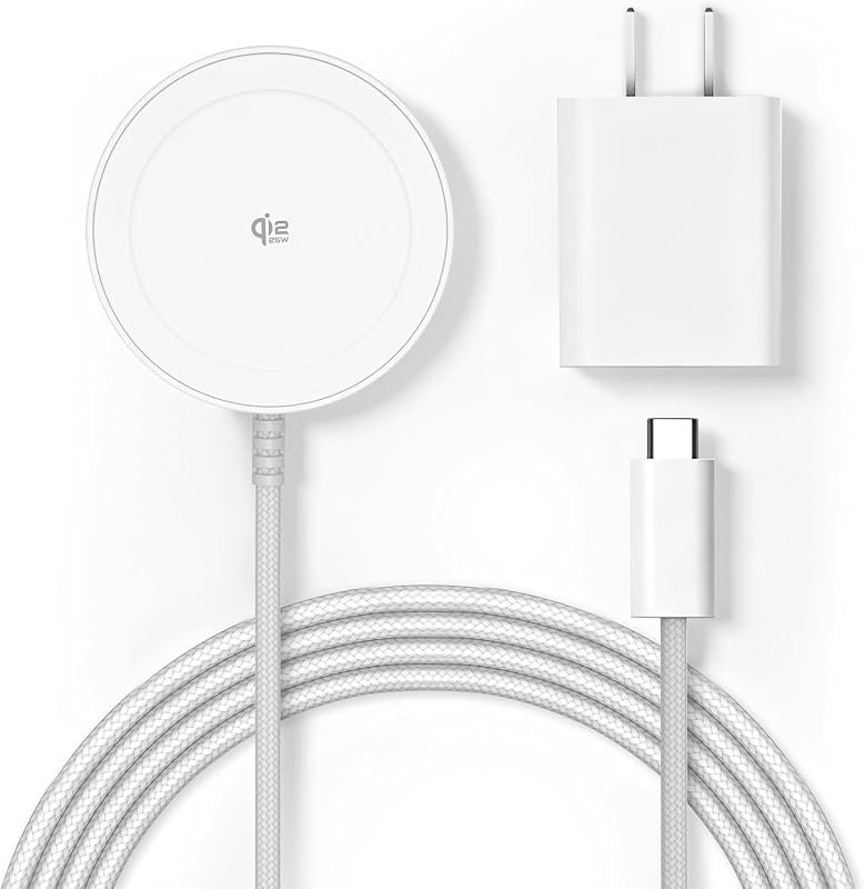 Magnetic 25W Wireless Charger, 5FT Qi2 Fast Charging Pad for MagSafe