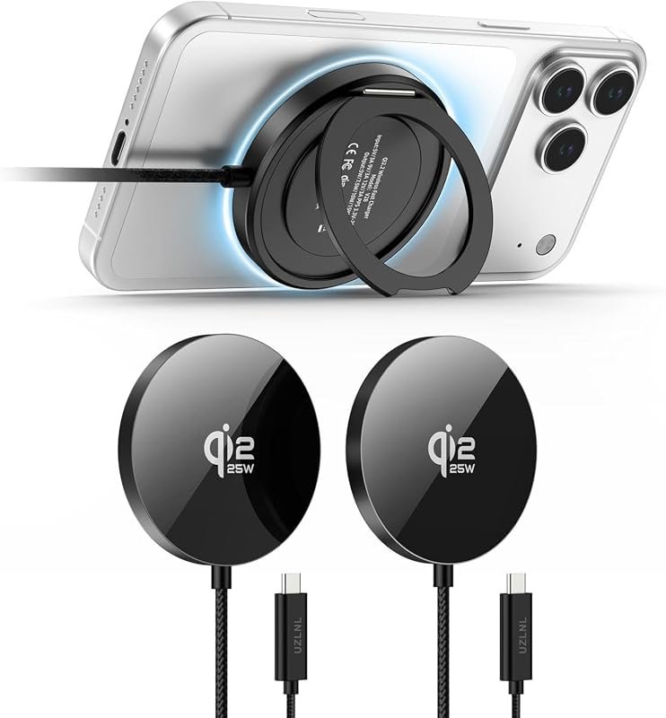 25W Magnetic Wireless Charger with Kickstand