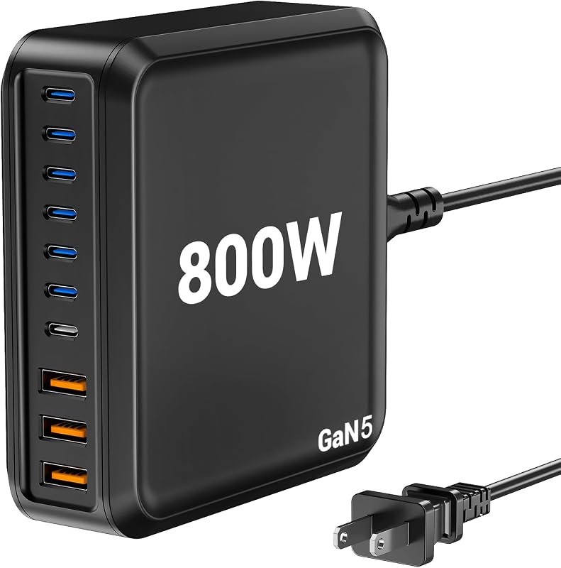 800W USB-C Charging Station with 140W PD Laptop Charger