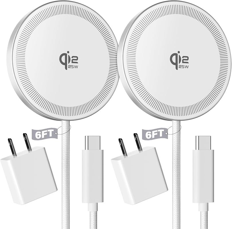 2Pack Magnetic Wireless Charger for iPhone