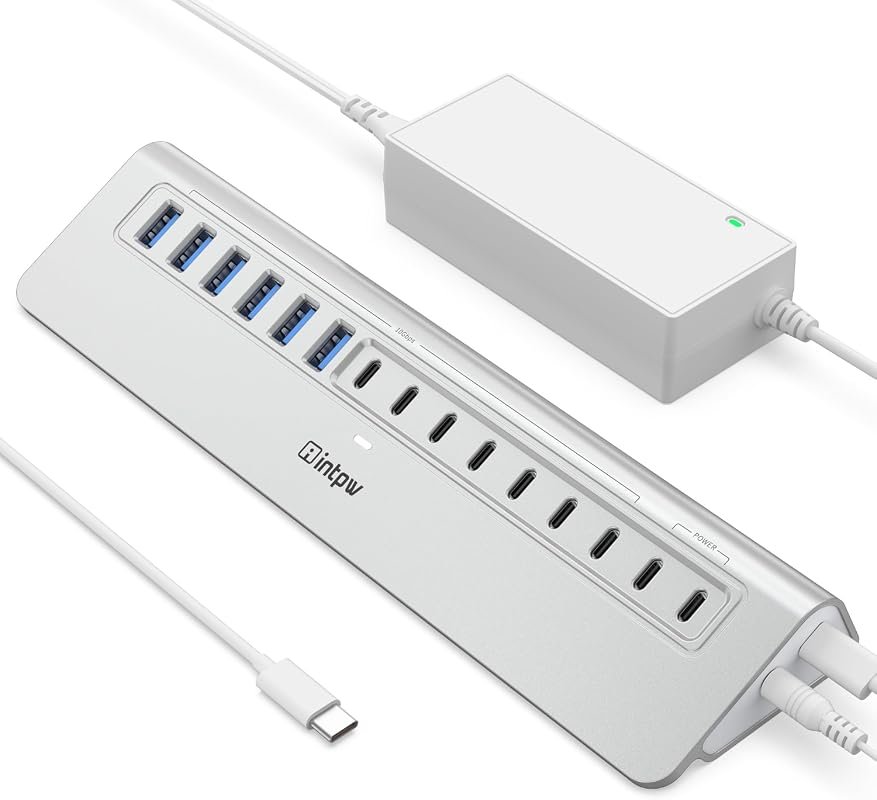 intpw 15-Port USB Hub