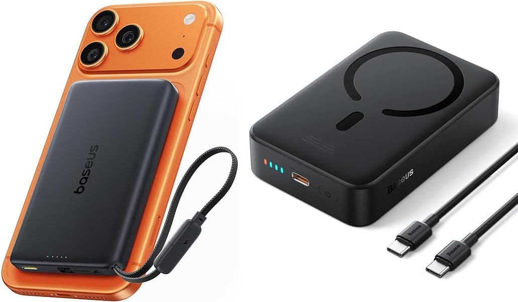 Baseus Picogo AM52 Qi2.2 magnetic power bank bundle