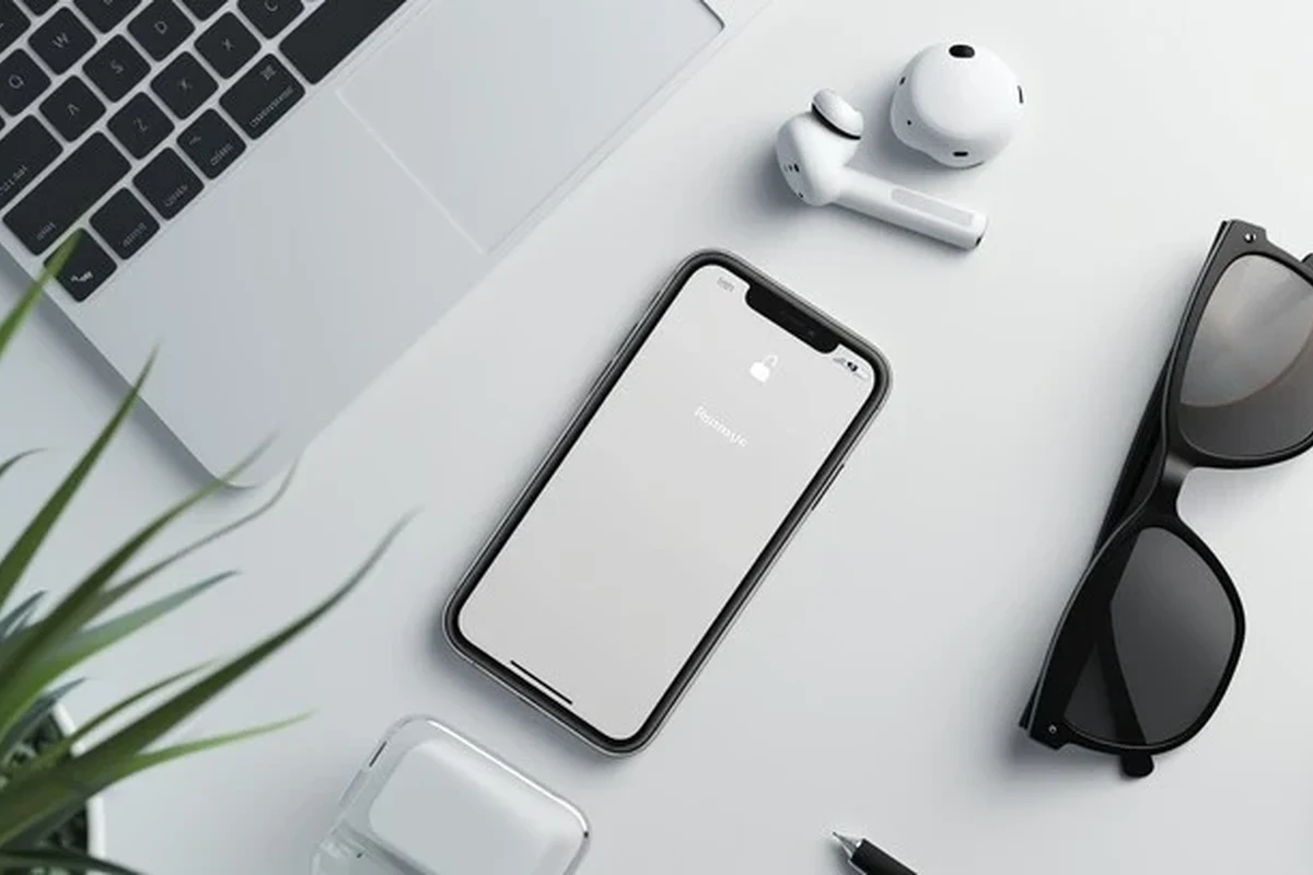 Magnetic wireless charger aligned with an iPhone on a desk stand