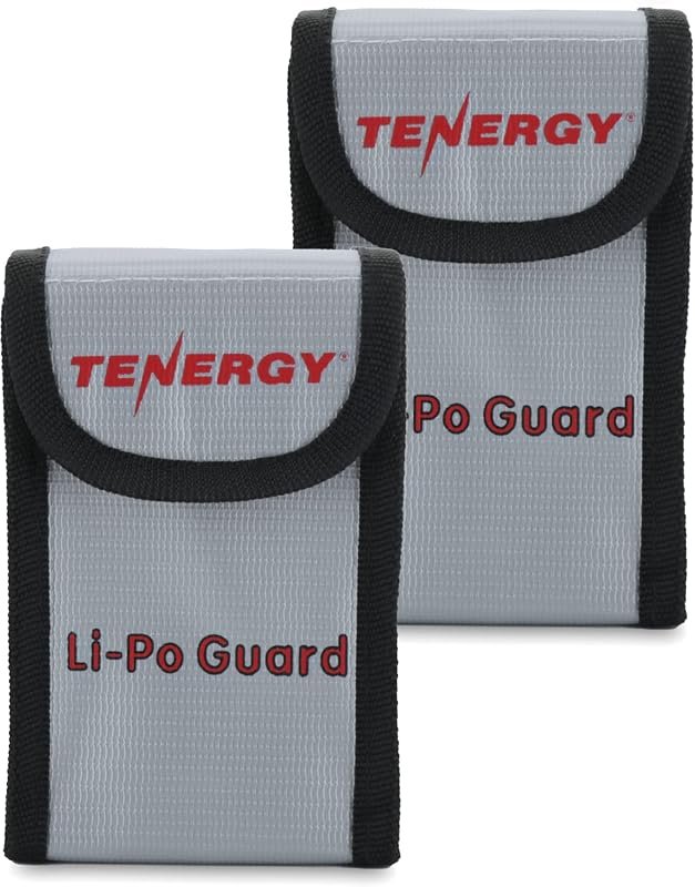 Tenergy fire retardant LiPo battery charging bag 2-pack