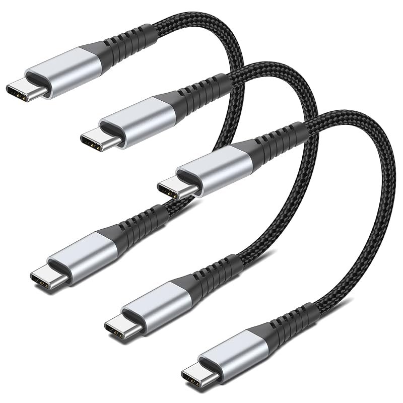 6-Inch USB-C to USB-C 60W Fast Charging Cable for iPhone 17 and 16