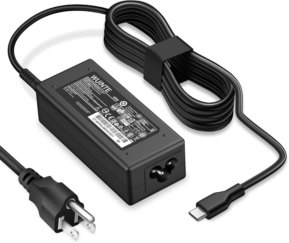 65W USB-C Fast Charger for Lenovo Laptop and Chromebook