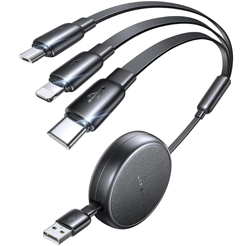 LISEN Retractable Multi Charging Cable for Multiple Devices