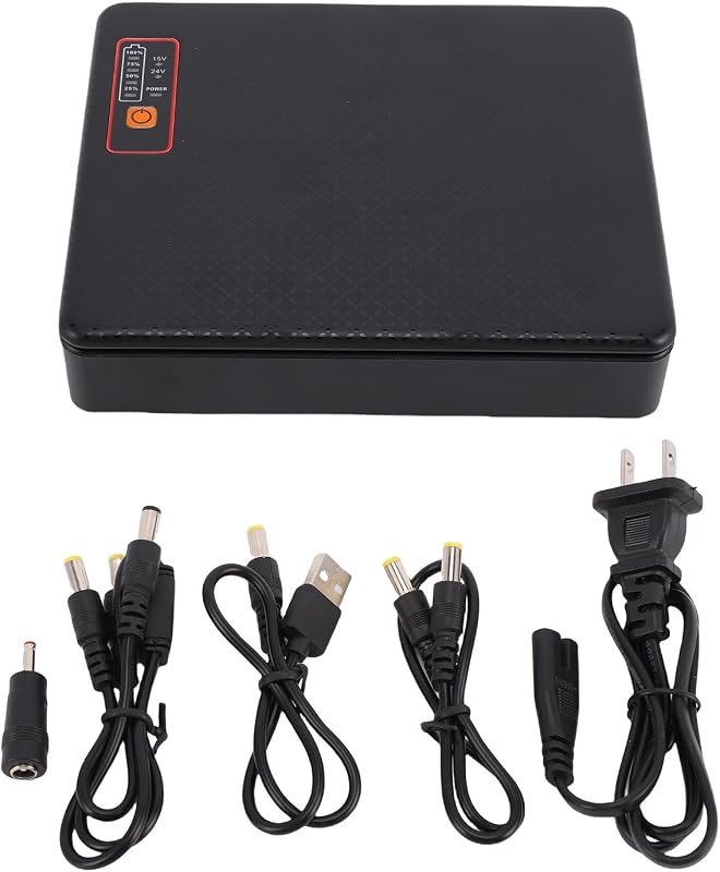 Eujgoov 20800mAh Mini UPS for router, modem, and camera