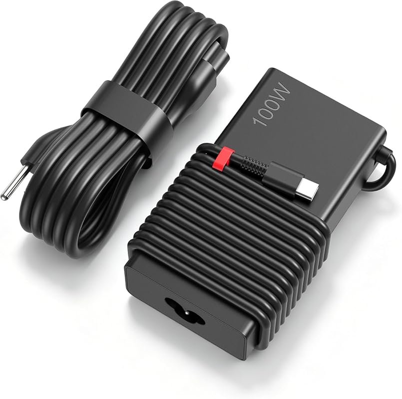 Slim 100W USB-C Laptop Charger for Lenovo Legion Go S, Yoga, IdeaPad, ThinkPad