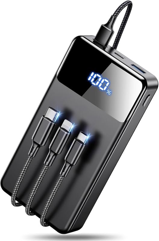 LILIO 60000mAh portable charger with 3-in-1 cable